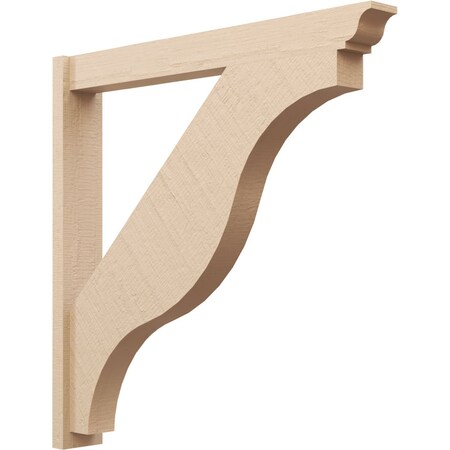 Ekena Millwork 6-in W x 46-in D x 46-in H Funston Trad Rough Cedar Woodgrain TimberThane Outlooker, Primed Tan OUTUR060X46X46FST04RCPR